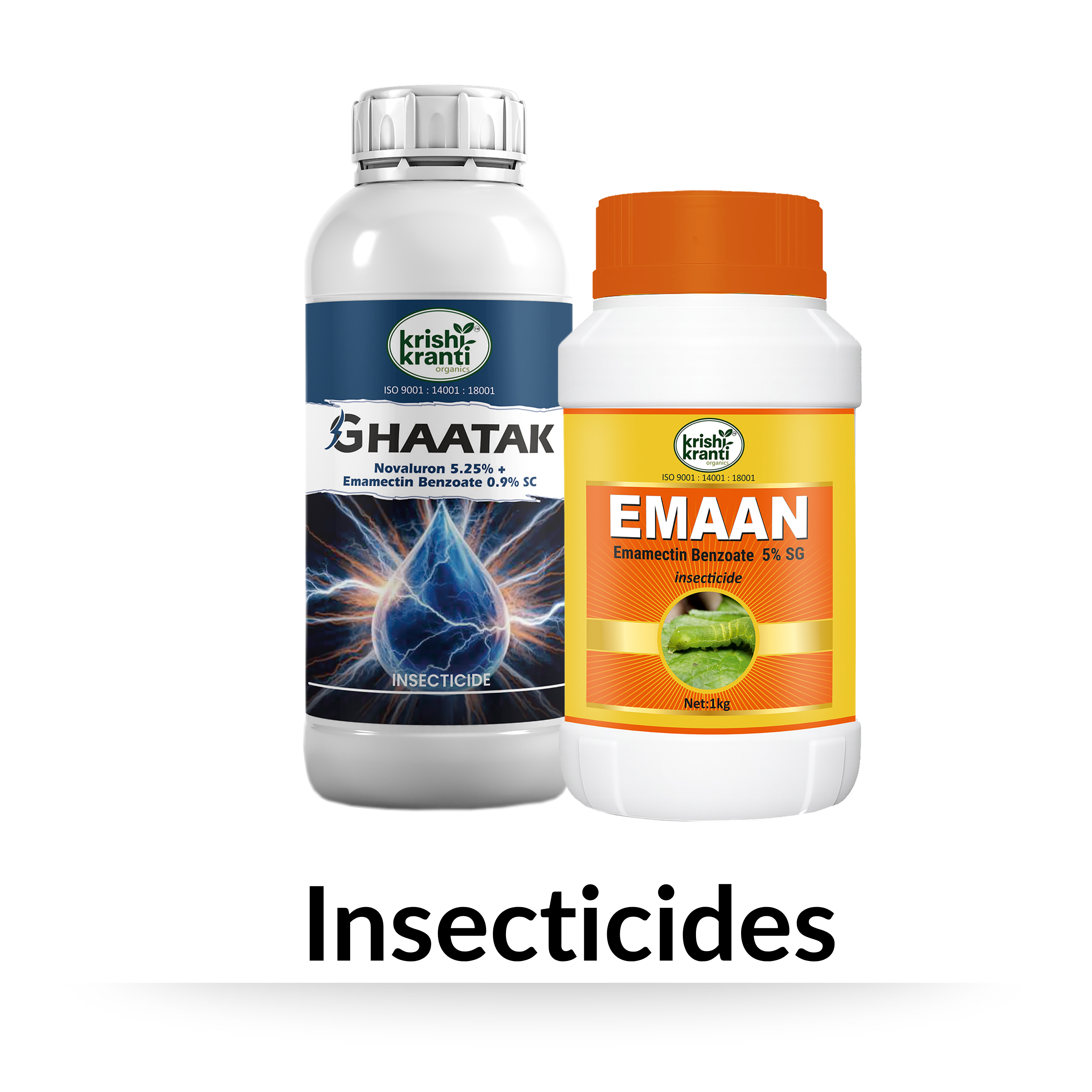 Krishi Kranti Ghaatak and Emaan insecticide products for insecticides collection