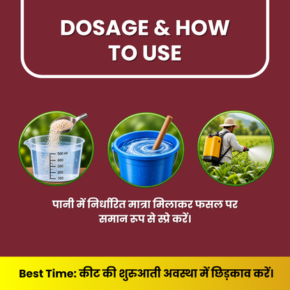 Krishikranti Thioshield Thiamethoxam 12.6% + Lambda Cyhalothrin 9.5% ZC Insecticide for Sucking & Chewing Pest Control