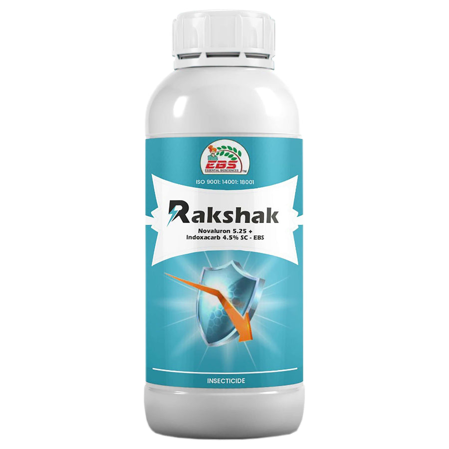Krishikranti RAKSHAK Novaluron 5.25% + Indoxacarb 4.5% SC Insecticide for Caterpillar Control