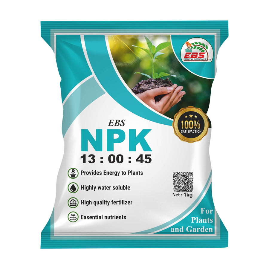 Krishikranti NPK 13:00:45 (Potassium Nitrate) Water Soluble Fertilizer, Increases Yields And Improves Quality Of Crops