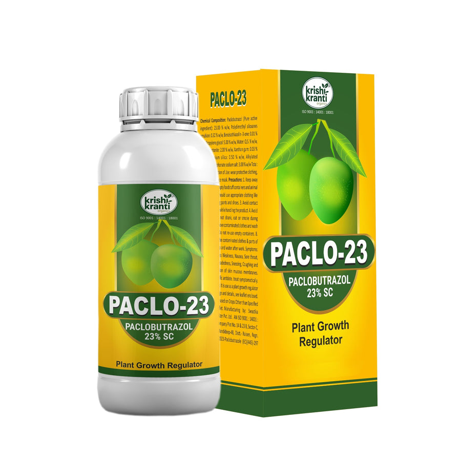 Krishikranti Paclo-23 Paclobutrazol 23% SC Plant Growth Regulator for Flowering & Growth Control