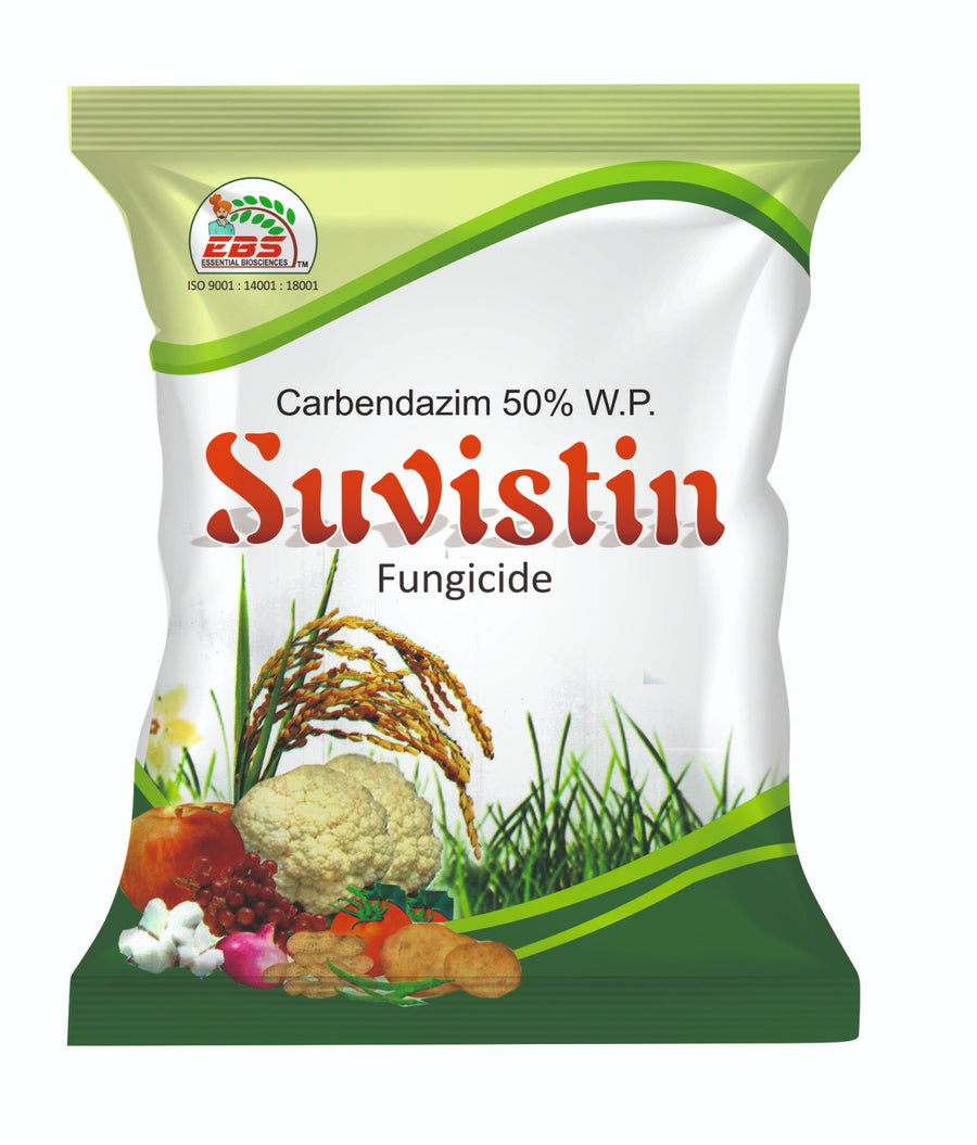 Krishikranti Suvistin Carbendazim 50% WP Broad Spectrum Systemic Fungicide.