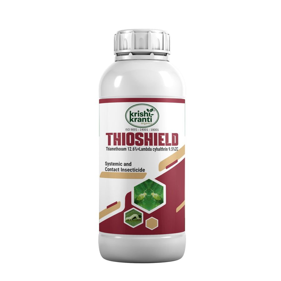 Krishikranti Thioshield Thiamethoxam 12.6% + Lambda Cyhalothrin 9.5% ZC Insecticide for Sucking & Chewing Pest Control