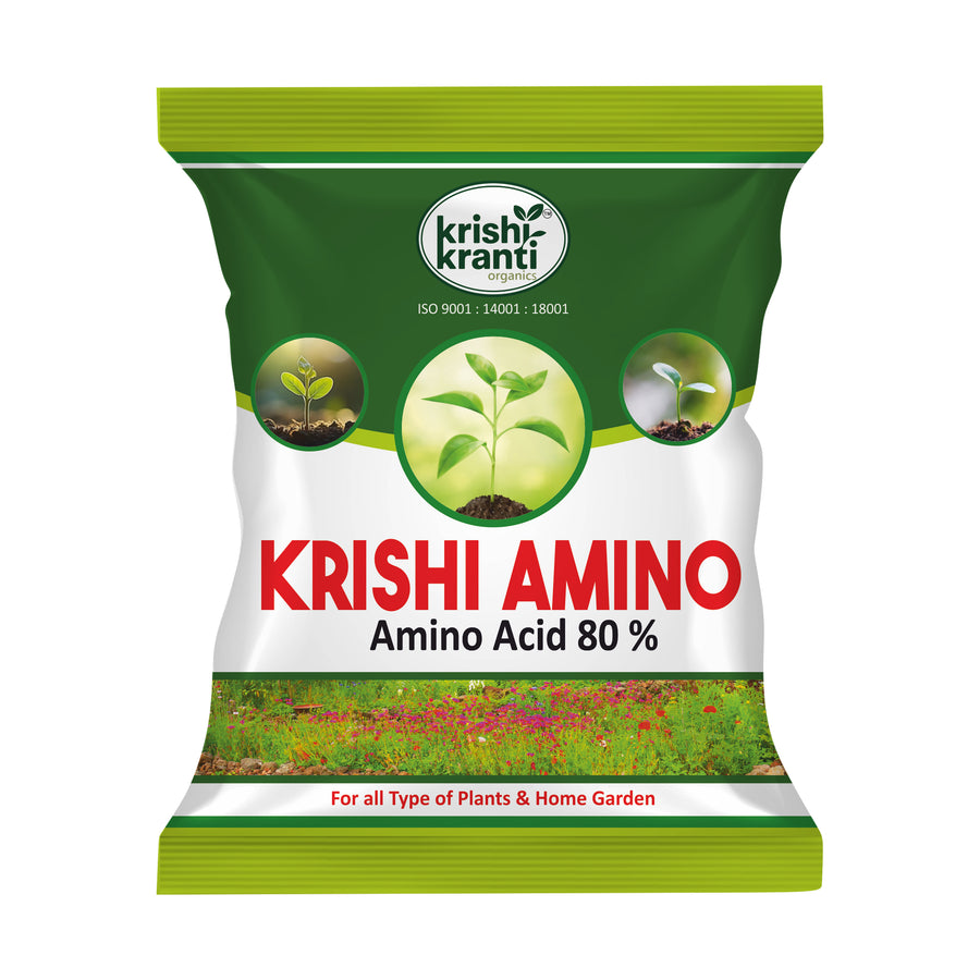 Krishikranti AMINO Amino Acid 80% Fertilizer – Plant Growth Promoter for Healthy Crops
