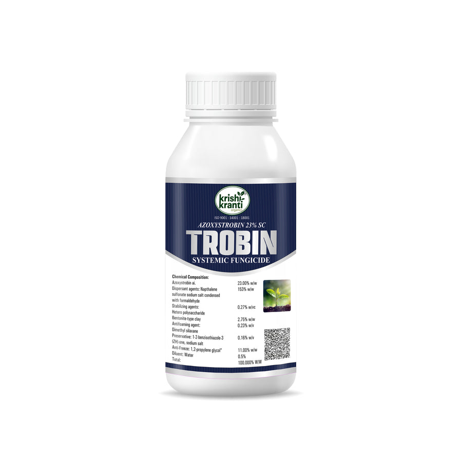 Krishibhandar TROBIN Azoxystrobin 23% SC Systemic Fungicide