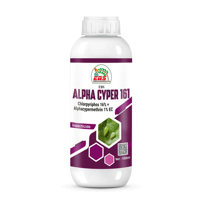 EBS Alpha Cyper 161 Chlorpyriphos 16 %+Alphacypermethrin 1% Ec