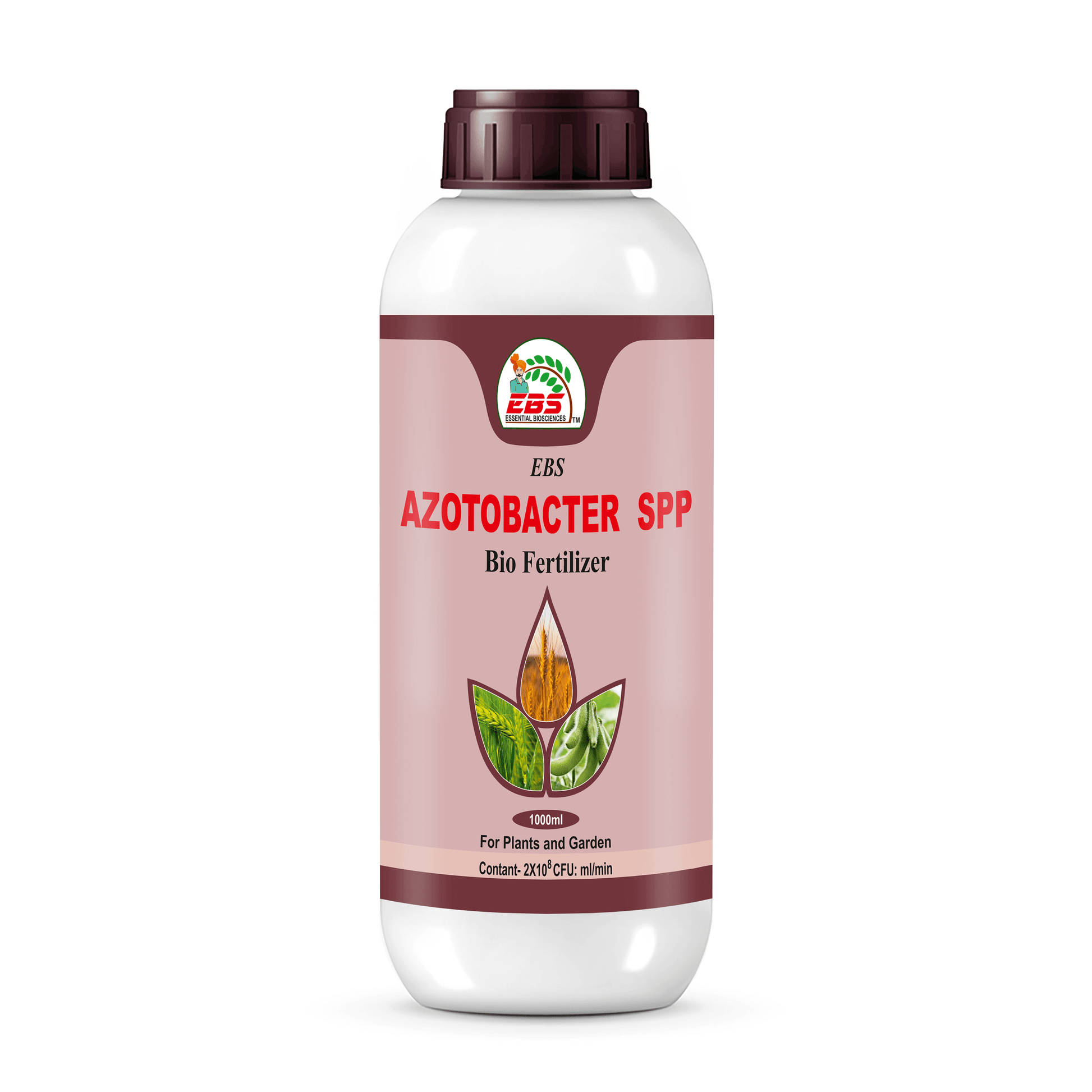 Azotobacter nitrogen fixing bio fertilizer bottle