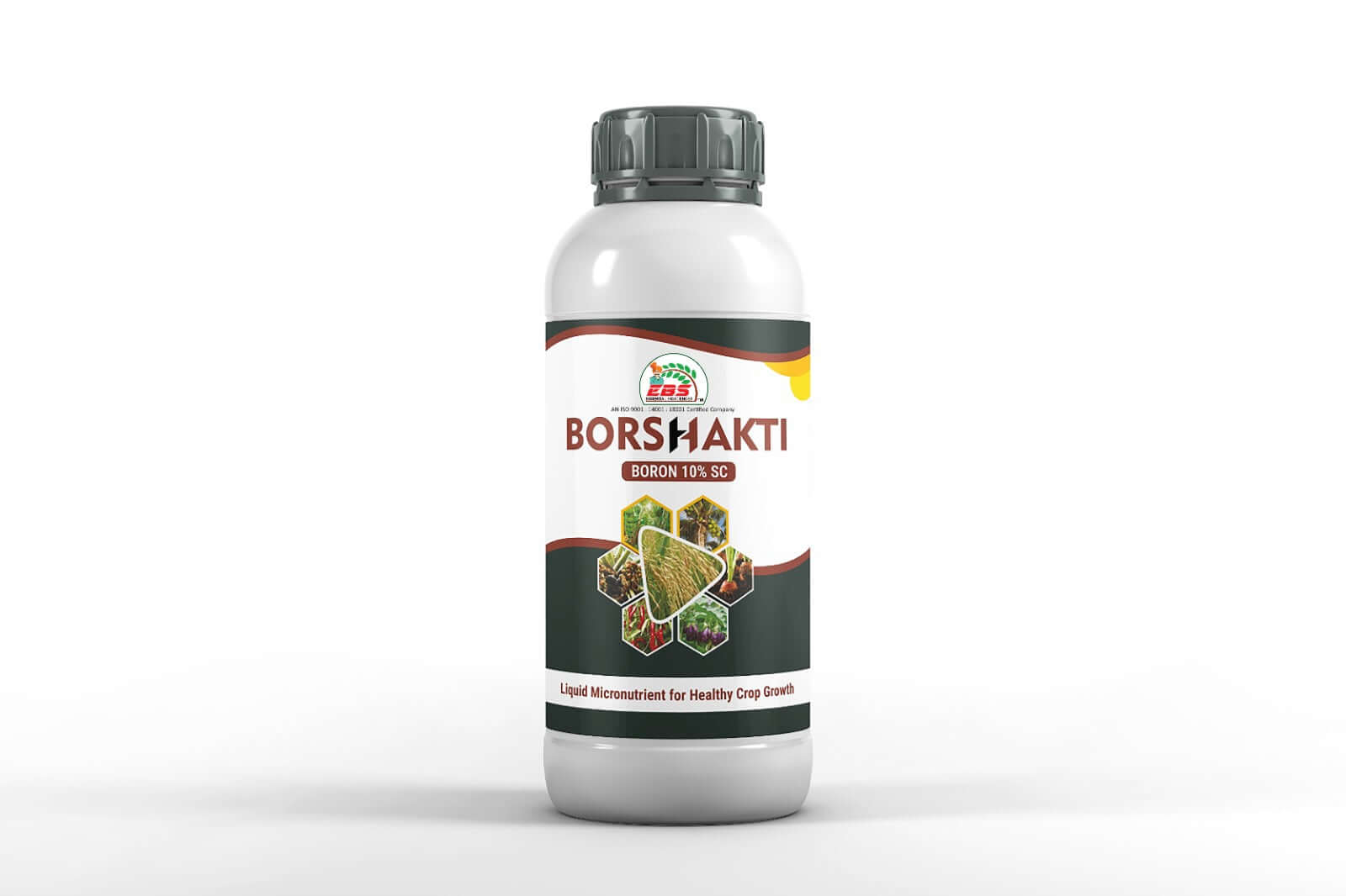 EBS BORSHAKTI Boron 10% SC bottle for crop boron deficiency treatment