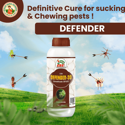 EBS Defender-30 Dimethoate 30% EC insecticide bottle