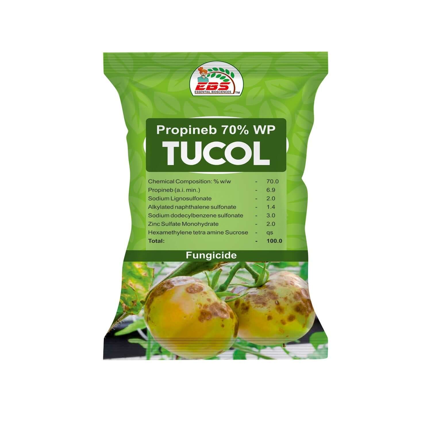 EBS TUCOL Propineb 70% WP contact fungicide for broad-spectrum crop disease control
