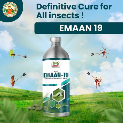 EBS Emaan-19 Emamectin Benzoate 1.9% EC Insecticide for Caterpillar Control