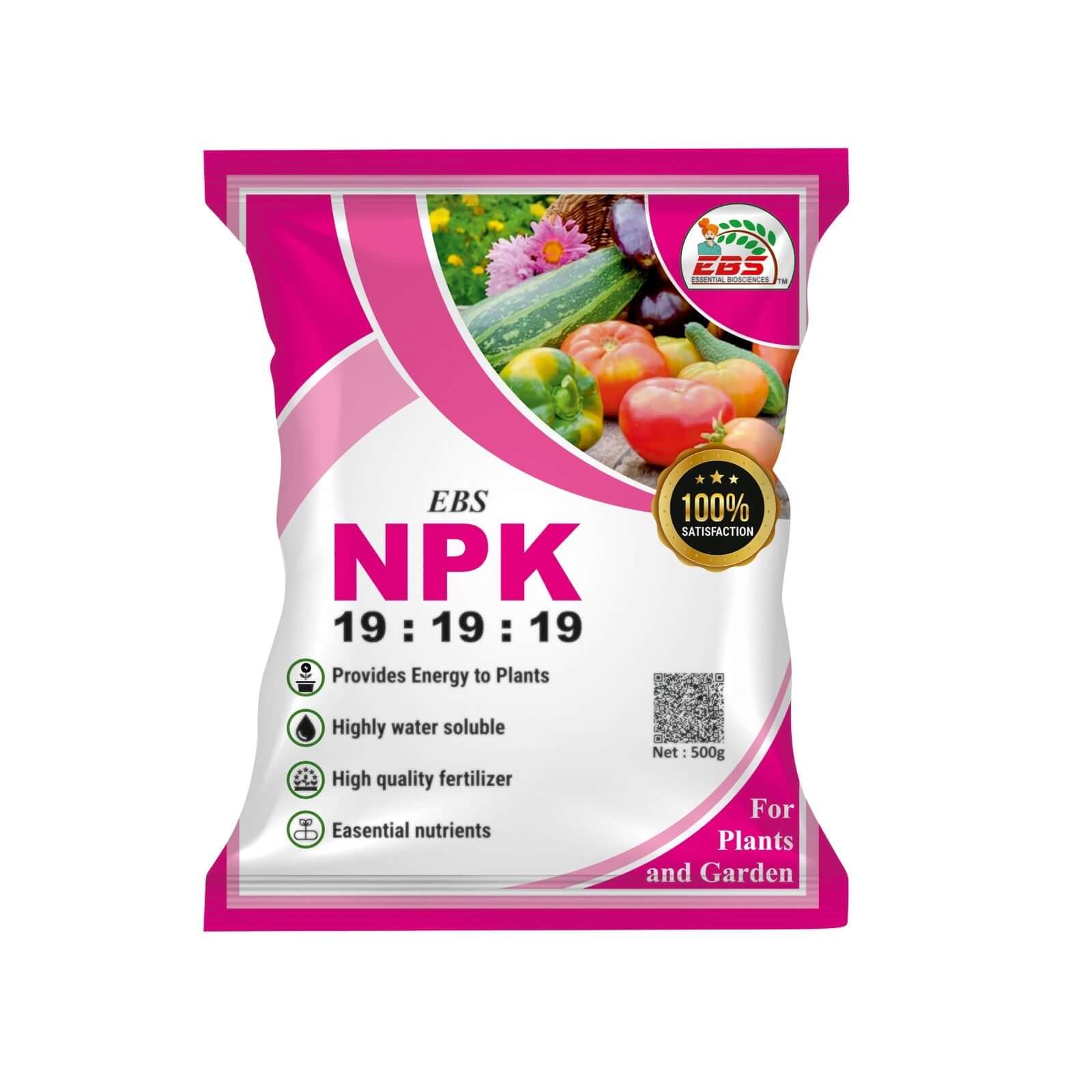 EBS NPK 19:19:19 water soluble fertilizer for fast plant growth and flowering