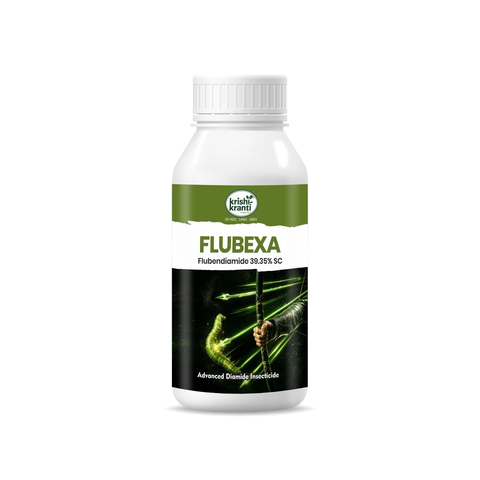 Krishikranti FLUBEXA Flubendiamide 39.35% SC insecticide bottle for bollworm and caterpillar control