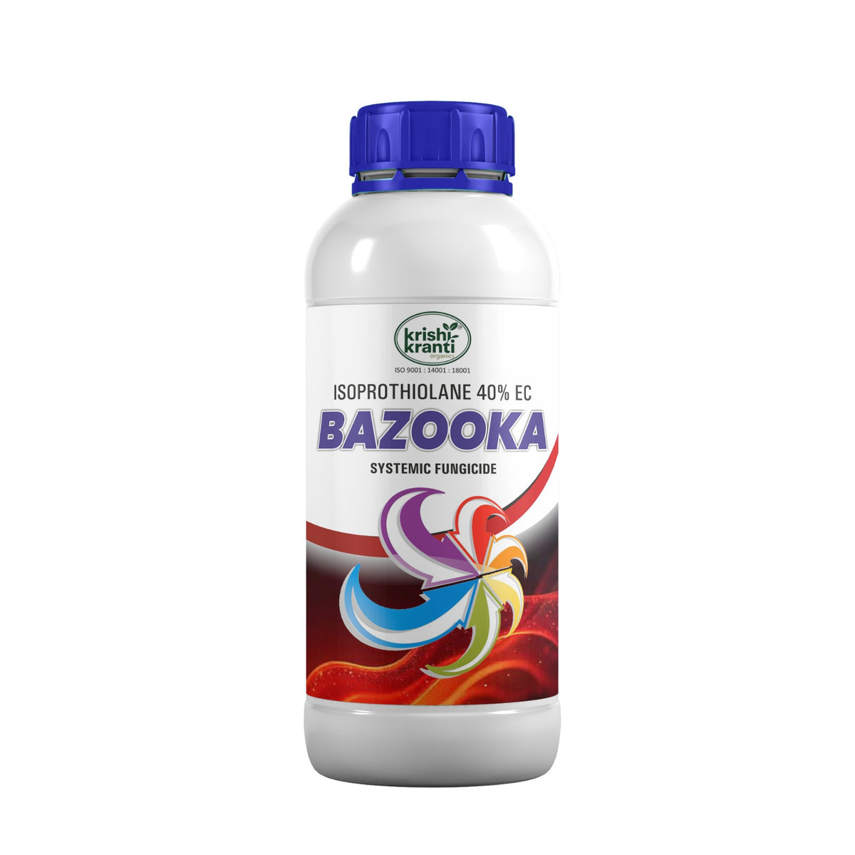 Krishikranti Bazooka Isoprothiolane 40% EC systemic fungicide 1 litre bottle for rice blast
