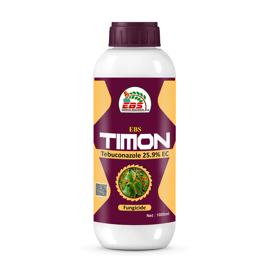 Krishikranti Timon Tebuconazole 25.9% EC Systemic Fungicide for Paddy Blast, Sheath Blight, Tikka & Powdery Mildew Control