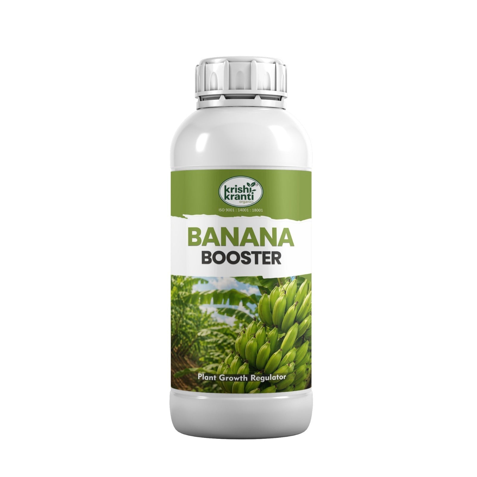 Krishikranti Banana Booster plant growth regulator bottle for banana crops
