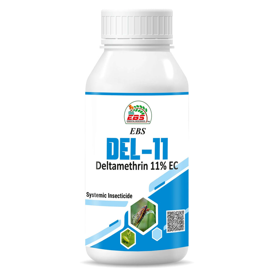 Krishikranti Del-11 Deltamethrin 11% EC Insecticide for Sucking & Chewing Pest Control