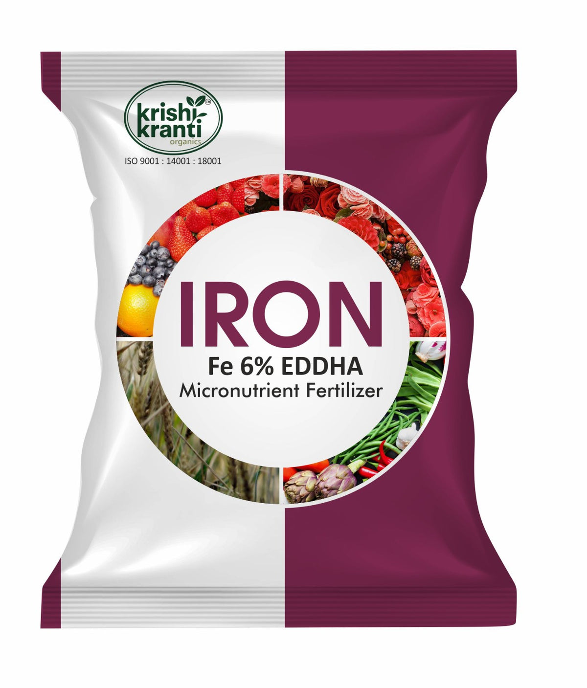Fe EDDHA 6% Chelated Iron Fertilizer | Corrects Iron Chlorosis – Krishi ...