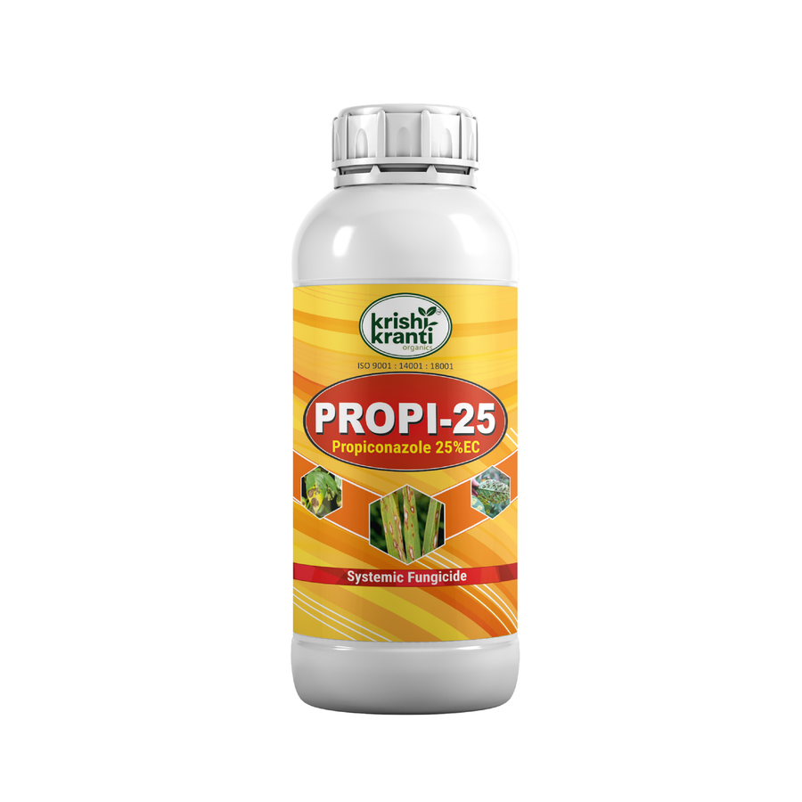 Krishikranti Propi-25 Propiconazole 25% EC Fungicide | Sheath Blight, Rust & Powdery Mildew Control for Paddy, Wheat & Banana