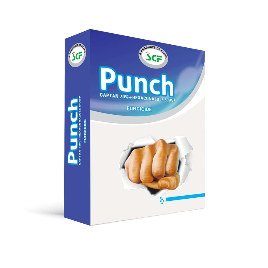 Krishikranti PUNCH Captan 70% + Hexaconazole 5% WP, Unique Combination of Contact and Systemic Mode of Action