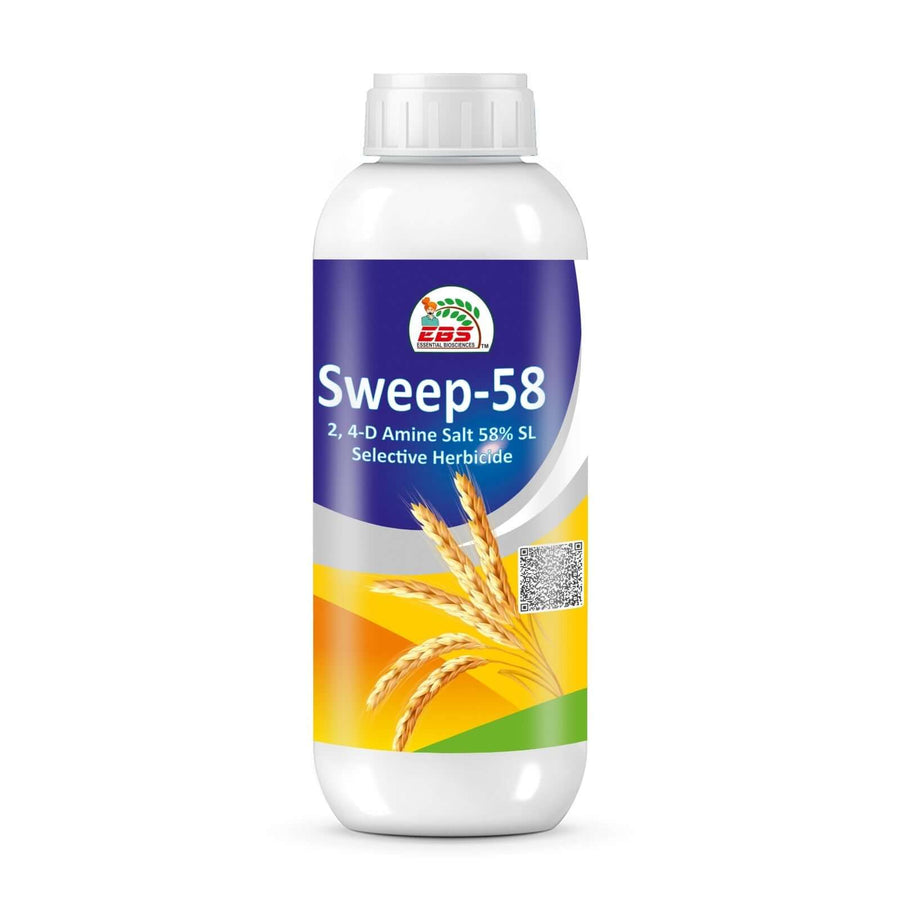 Krishikranti SWEEP-58 2,4-D Amine Salt 58% SL Herbicide for Broadleaf Weed Control in Wheat & Paddy