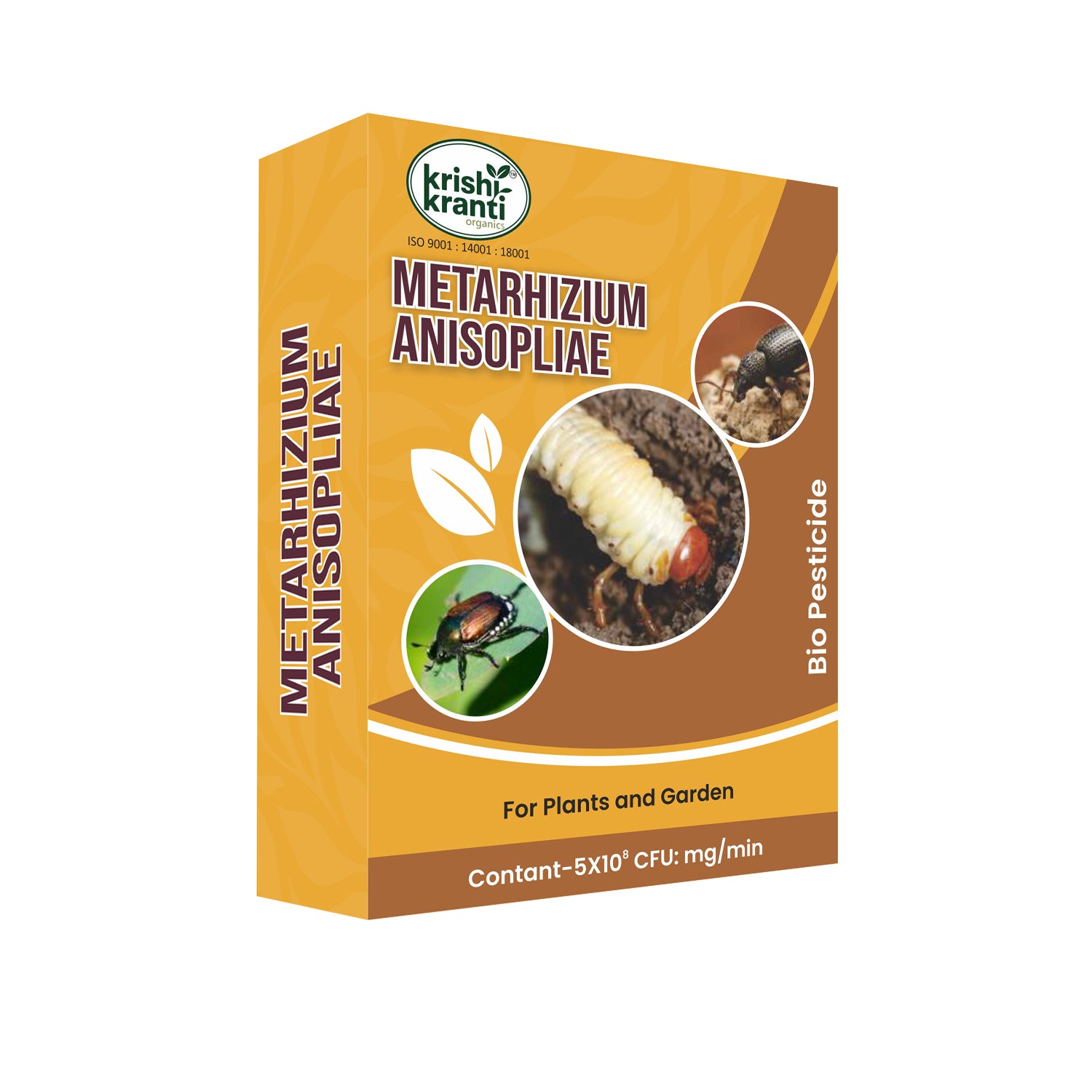 Krishi Kranti Metarhizium Anisopliae bio-pesticide for soil insect and grub control in plants and garden