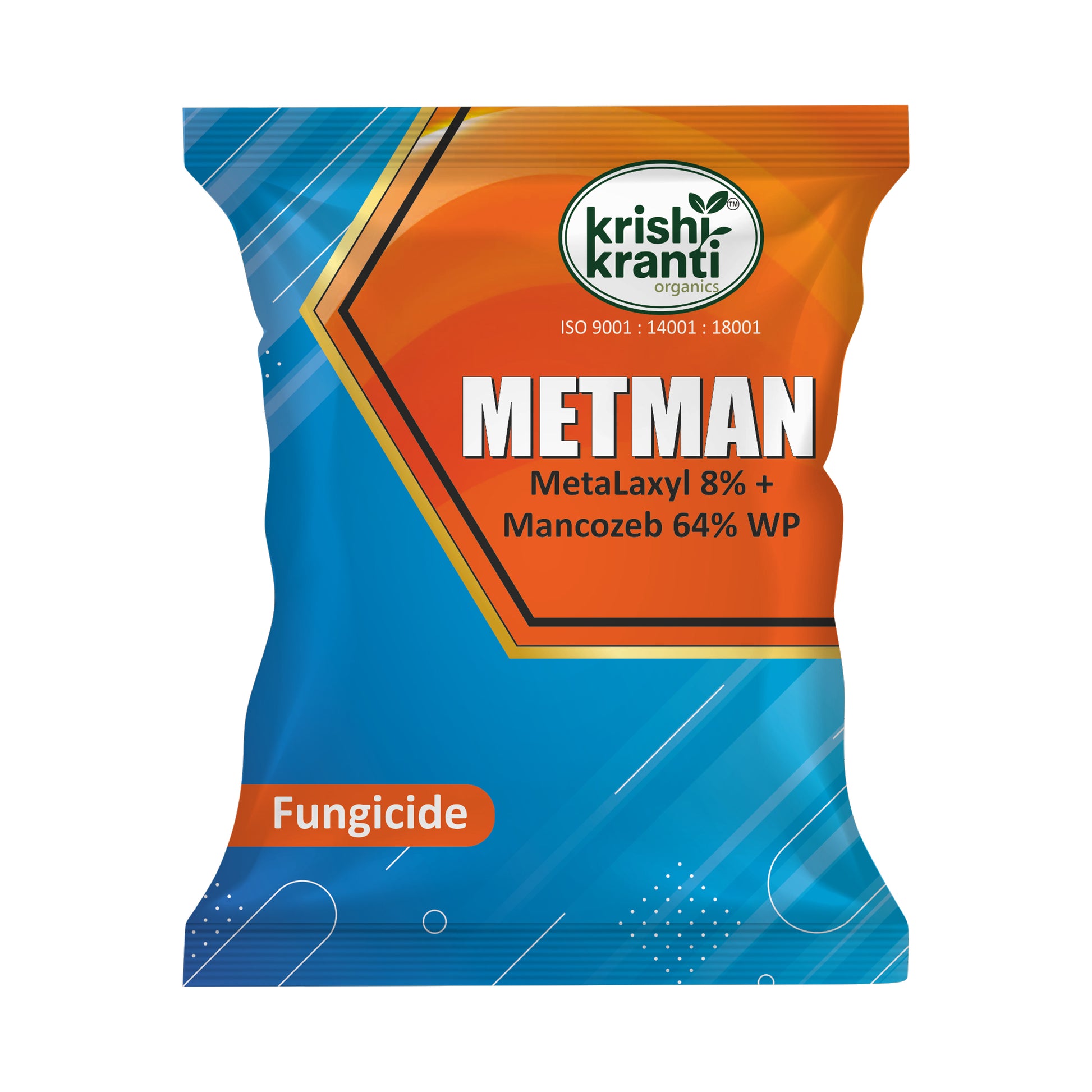 Metman Metalaxyl 8% + Mancozeb 64% WP fungicide pack by Krishi Kranti