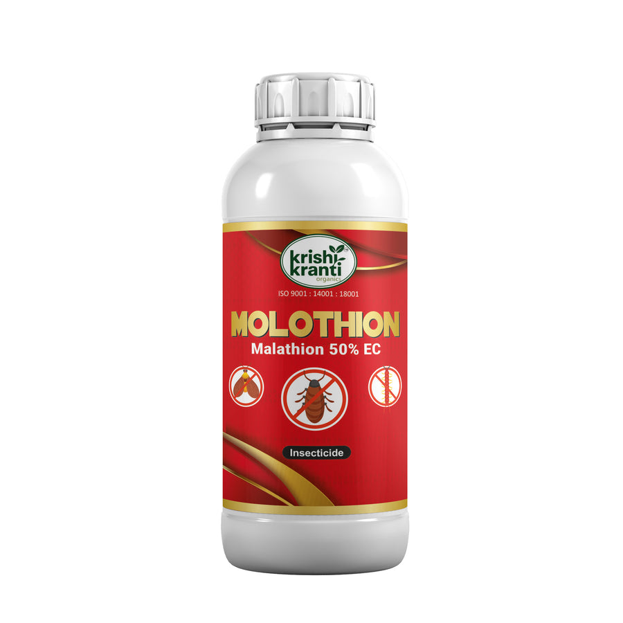 Krishikranti Molothion Malathion 50% EC Insecticide for Aphids, Mosquito & Sucking Pest Control