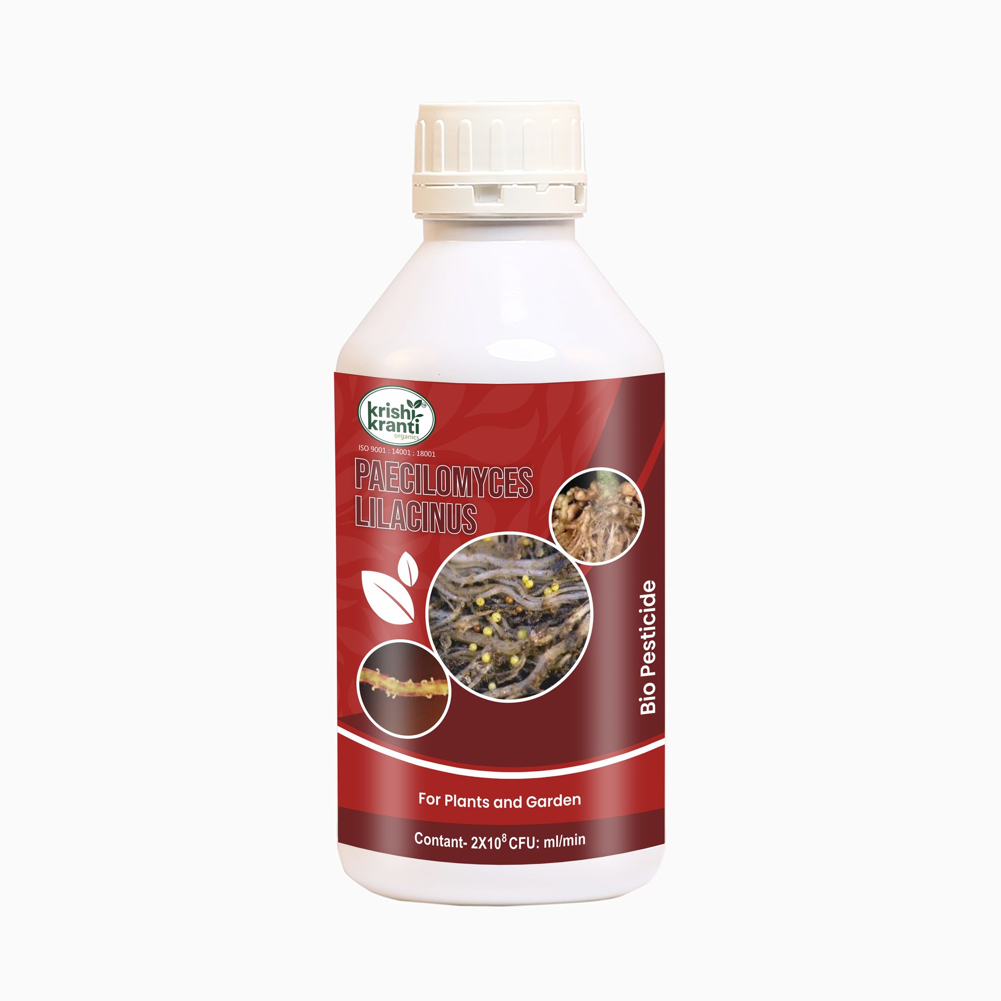 Krishi Kranti Paecilomyces Lilacinus liquid bio-pesticide for nematode control in plants and garden