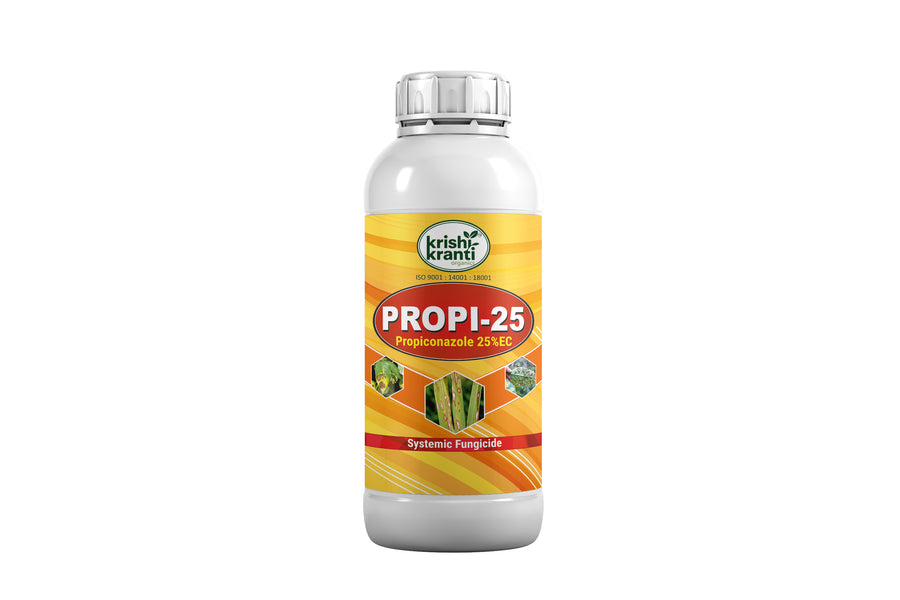 Krishikranti Propi-25 Propiconazole 25% EC Fungicide | Sheath Blight, Rust & Powdery Mildew Control for Paddy, Wheat & Banana