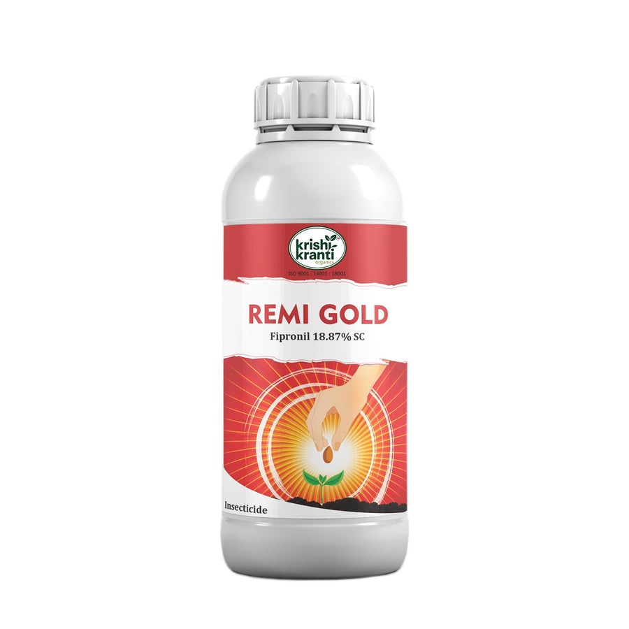 Krishikranti REMI GOLD Fipronil 18.87% SC – Thrips Control for Cotton, Chilli & Onion | Resistant Thrips Killer