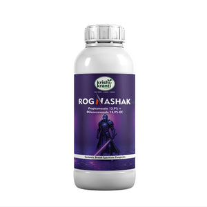Rognashak Propiconazole 13.9% + Difenoconazole 13.9% EC systemic broad-spectrum fungicide bottle by Krishi Kranti