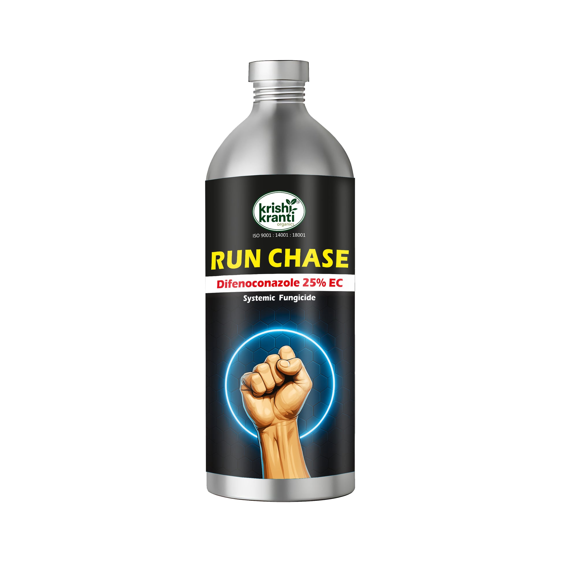 Run Chase Difenoconazole 25% EC systemic fungicide bottle by Krishi Kranti