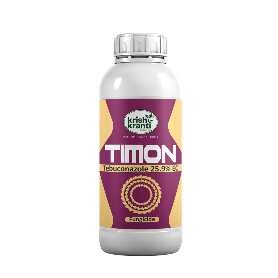 Krishikranti Timon Tebuconazole 25.9% EC Systemic Fungicide for Paddy Blast, Sheath Blight, Tikka & Powdery Mildew Control