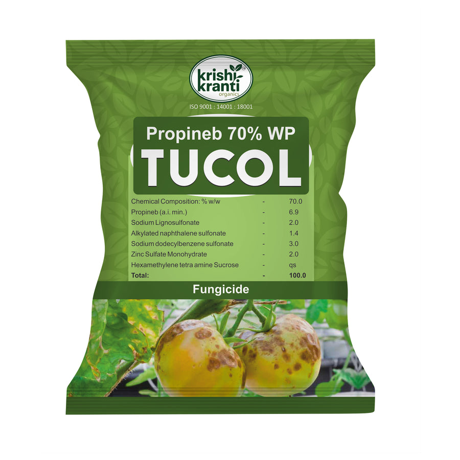 Krishikranti TUCOL Propineb 70% WP, A Contact, Systemic Fungicide with Broad-Spectrum Activity